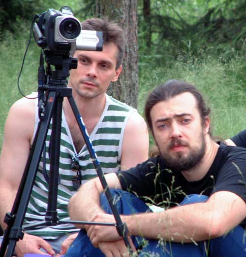 Сергей Попроцкий и Герман Карельский на сертификационном модуле "Психология будущего" [37 Kb]