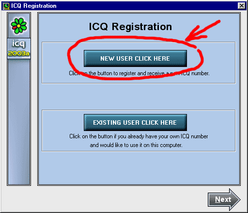 Регистрация нового пользователя